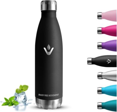 Borraccia Termica 750 ml Acciaio Inox Senza BPA Nero - Offerta Amazon