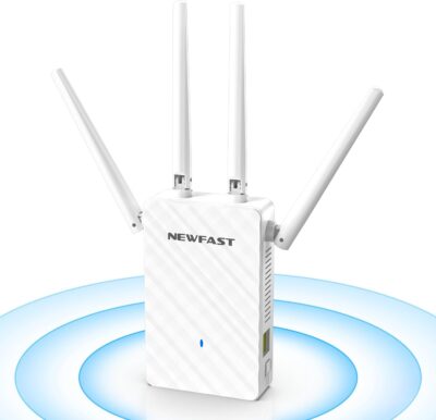 NEWFAST Ripetitore WiFi Potente 2.4GHz N300 con 4 Antenne - Offerta Amazon