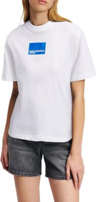 Karl Lagerfeld T-Shirt Donna con Logo Maniche Corte - Offerta Amazon