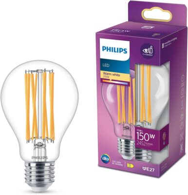 Philips Lampadina LED Filamento E27 150W Luce Calda - Offerta Amazon