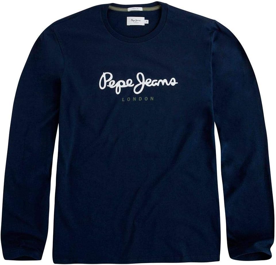 Pepe Jeans Eggo Maglietta Slim Fit Uomo a Maniche Lunghe