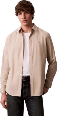 Calvin Klein Camicia Uomo Solid Oxford Casual - Offerta Amazon