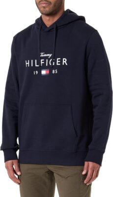 Tommy Hilfiger Felpa con Cappuccio Unisex Brand Love - Offerta Amazon