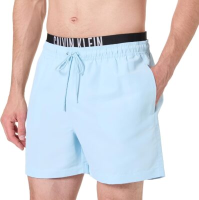 Calvin Klein Pantaloncino da Bagno Uomo Medium Double con Logo - Offerta Amazon
