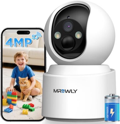Telecamera WiFi 4MP 2.5K con Batteria e Visione Notturna - Offerta Amazon