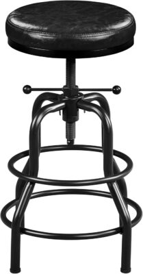 Yaheetech Sgabello Bar Alto Regolabile con Poggiapiedi Nero - Offerta Amazon