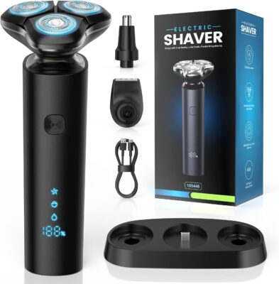 Rasoio Elettrico 3 in 1 Uomo Wet & Dry Ricaricabile USB-C - Offerta Amazon