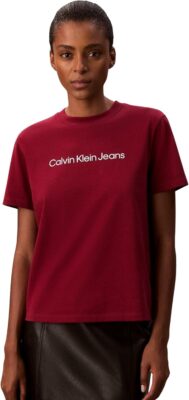 Calvin Klein Donna T-Shirt Maniche Corte Logo Regular Fit - Offerta Amazon