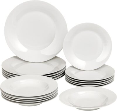 Baroni Home Servizio di Piatti in Porcellana 18 pezzi - Offerta Amazon