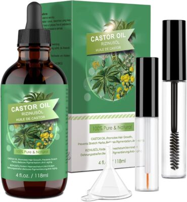 Olio di Ricino Puro 100% - Stimola Crescita Capelli e Ciglia - Offerta Amazon