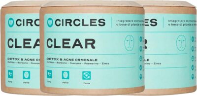 CIRCLES CLEAR Integratore Acne Pelle Impura 180 Capsule - Offerta Amazon