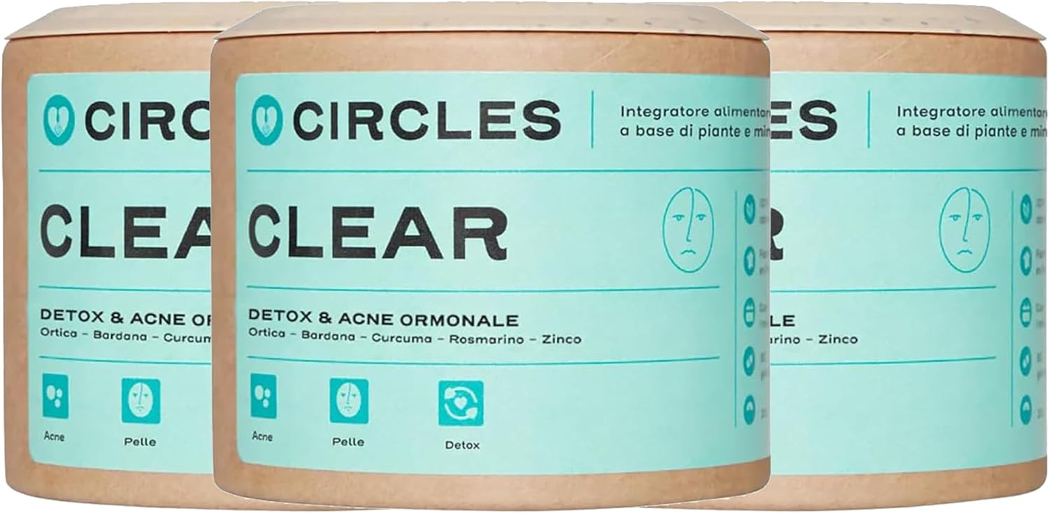CIRCLES CLEAR Integratore Acne Pelle Impura 180 Capsule