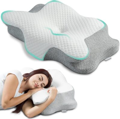Flowen Cuscino Cervicale Memory Foam Ortopedico Ergonomico - Offerta Amazon