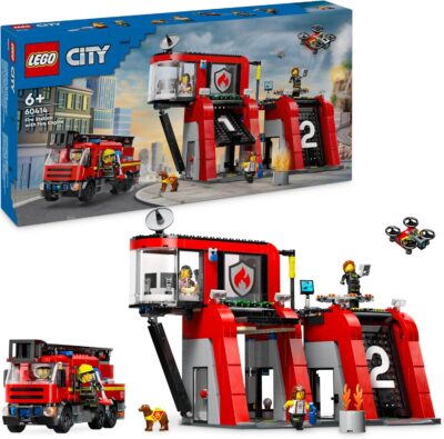 LEGO City Caserma dei Pompieri con Autopompa e Minifigure - Offerta Amazon