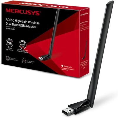 Mercusys Adattatore WiFi USB AC650 Dual-Band ad Alto Guadagno - Offerta Amazon