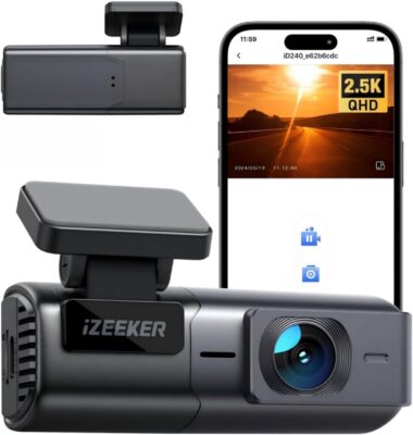 iZEEKER Dash Cam 2.5K WiFi auto con Visione Notturna - Offerta Amazon