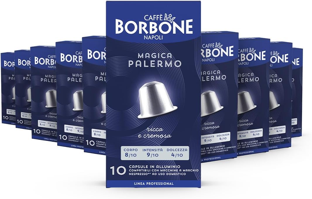 Caffè Borbone Miscela Magica Palermo – Capsule Alluminio Nespresso