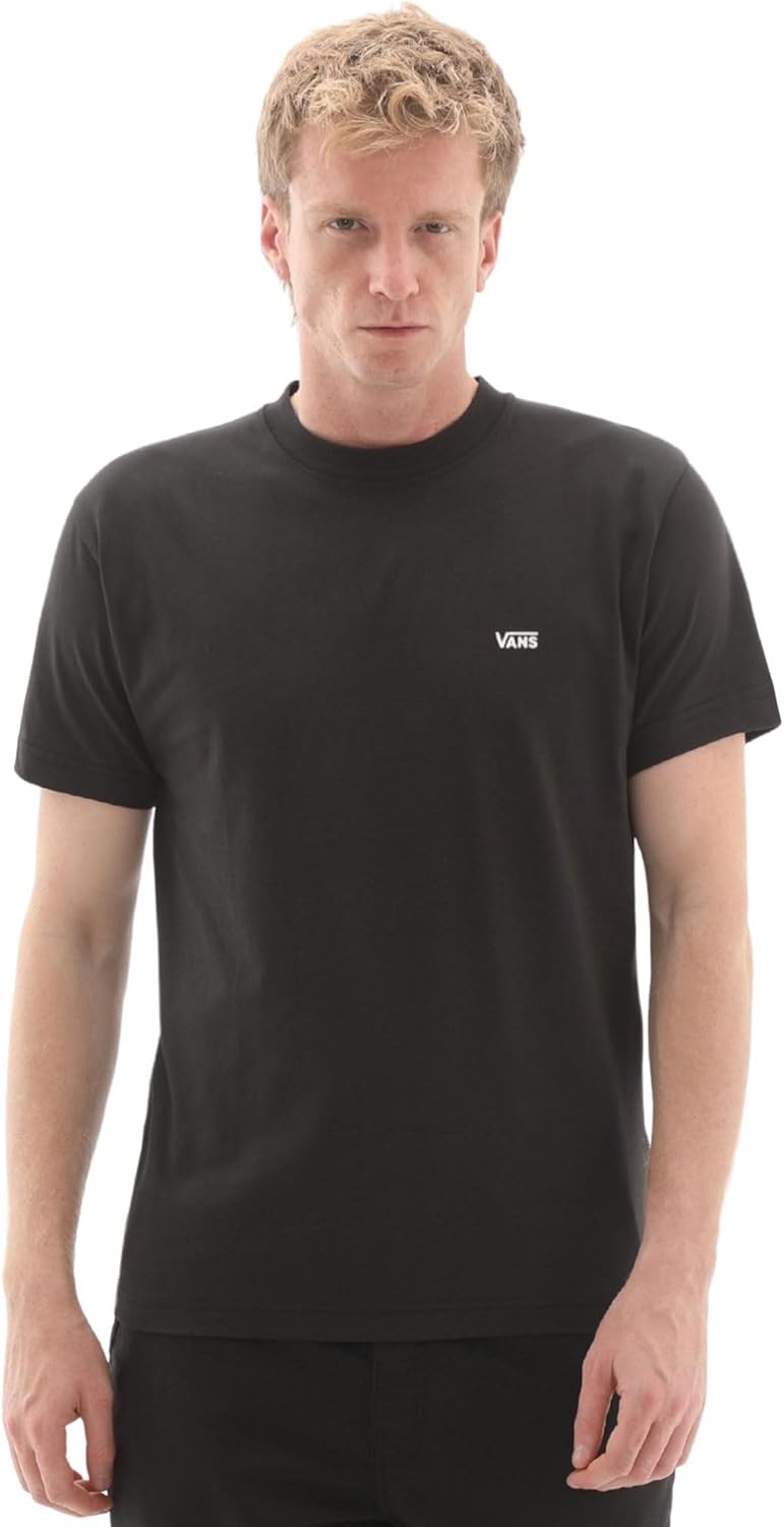 Vans T-Shirt Uomo con Logo sul Petto Sinistro Nero