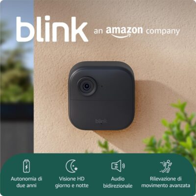 Videocamera Blink Outdoor 4 - Sicurezza smart wireless HD - Offerta Amazon