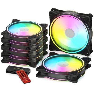 AsiaHorse Ventola PC 120MM RGB con Hub Control 6PACK - Offerta Amazon