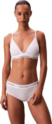 Calvin Klein Reggiseno Donna Triangolo Lightly Lined Logo - Offerta Amazon