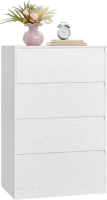 VASAGLE KAILYN Cassettiera Moderna 4 Cassetti Bianco - Offerta Amazon