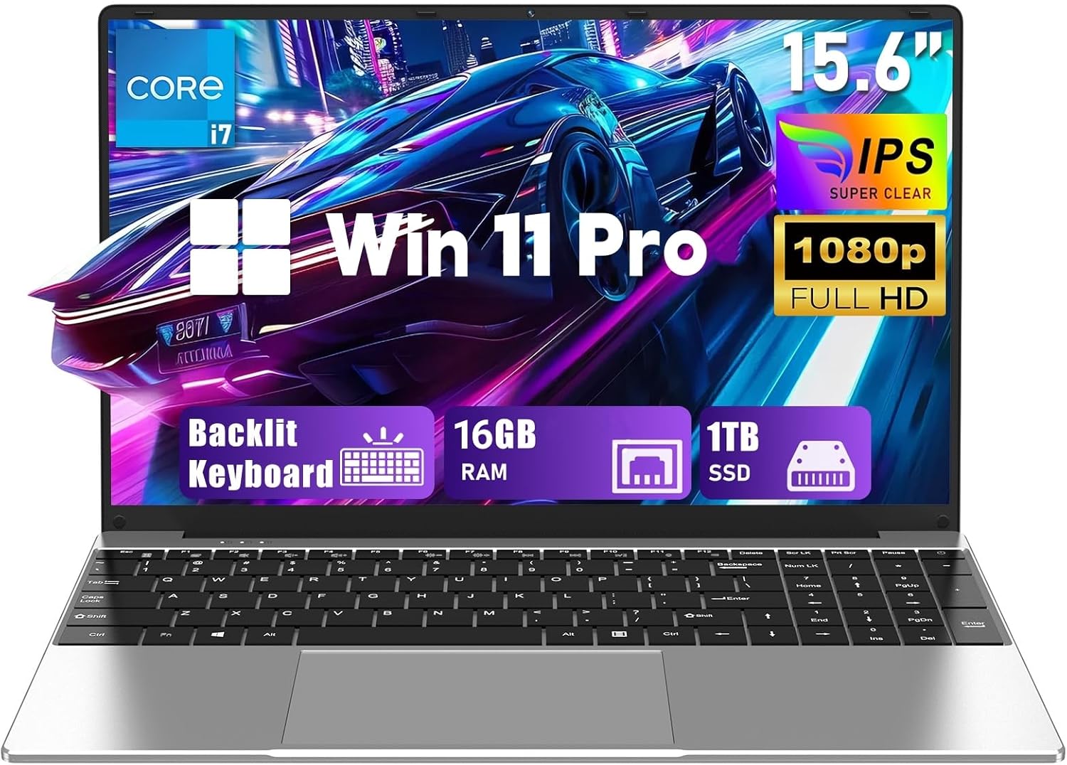 FUNYET Computer Portatile 15,6″ Core i7 16GB RAM