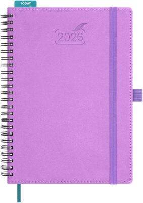 BEZEND Agenda Settimanale 2026 A5 Lavanda - Organizza Pasqua - Offerta Amazon